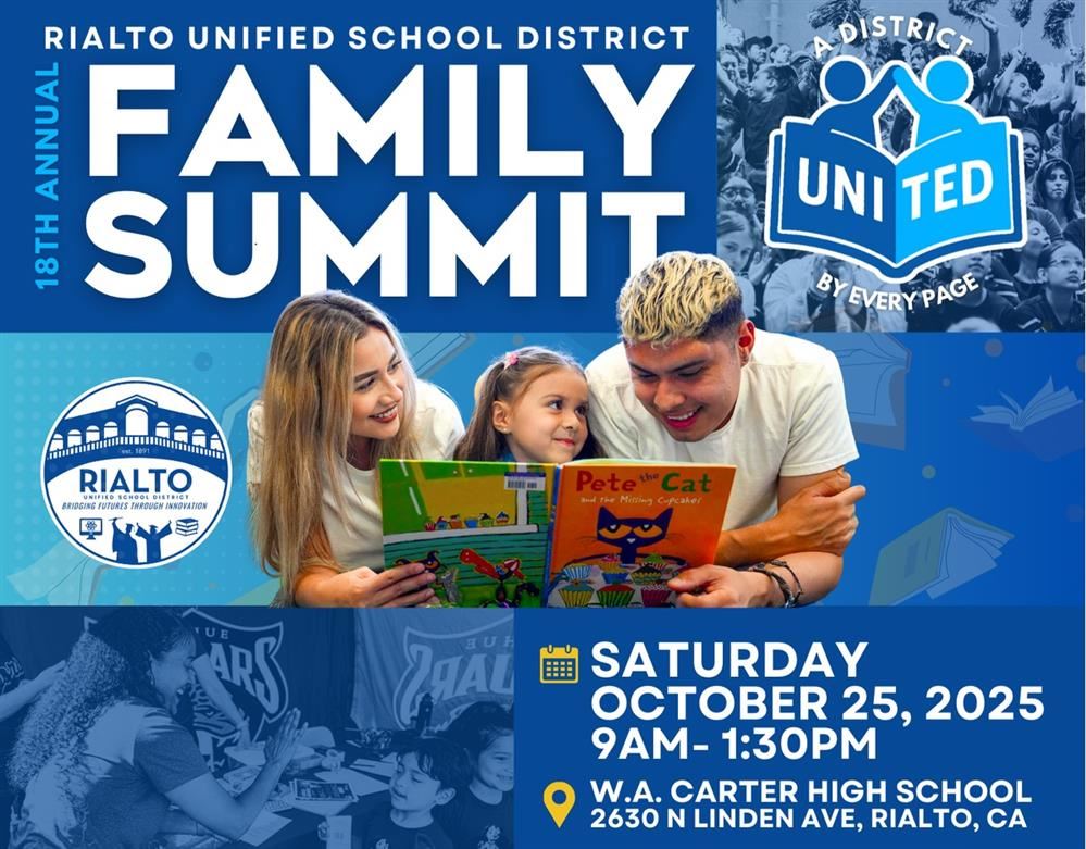 Family Summit 10/25/25 @ Carter High School. Scan QR code to register.
